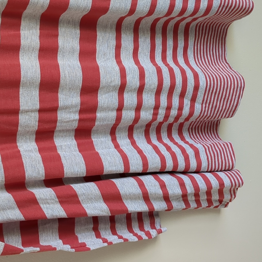 Medium Puella Striped Long Sleeve Darcy Swing Tunic Red & Tan Anthropologie - Picture 13 of 15